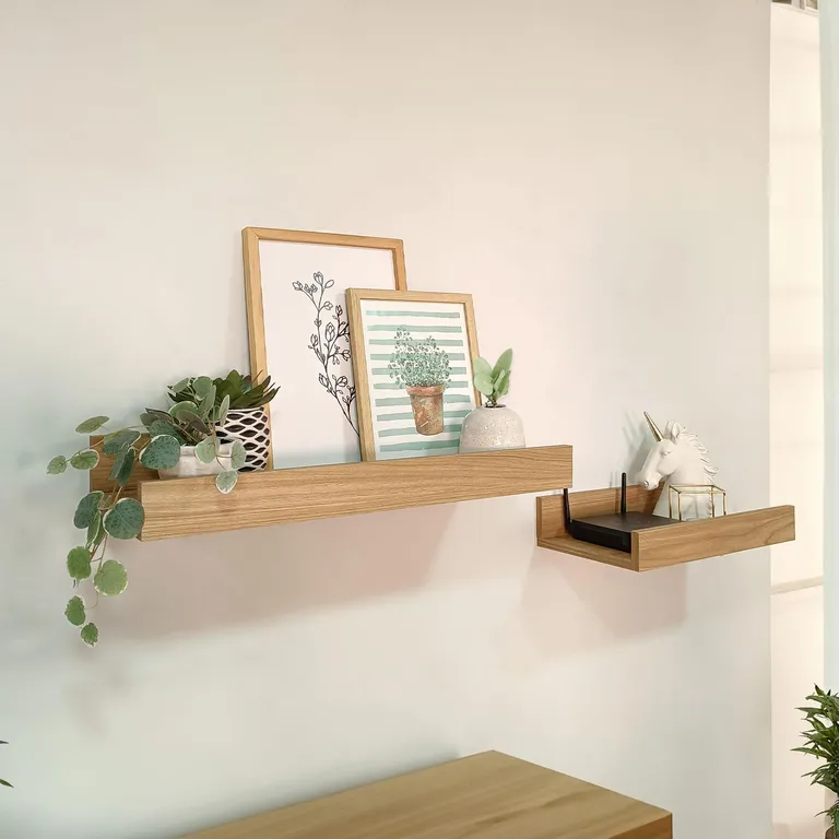 Repisa flotante madera